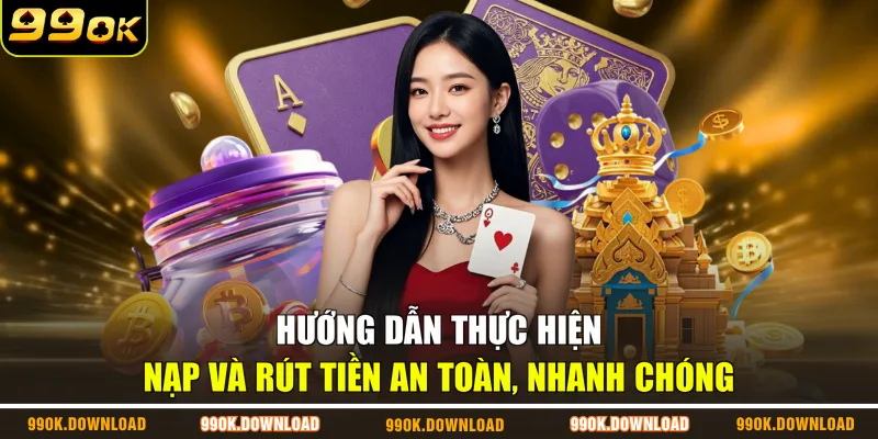 Hướng dẫn thực hiện nạp và rút tiền an toàn, nhanh chóng